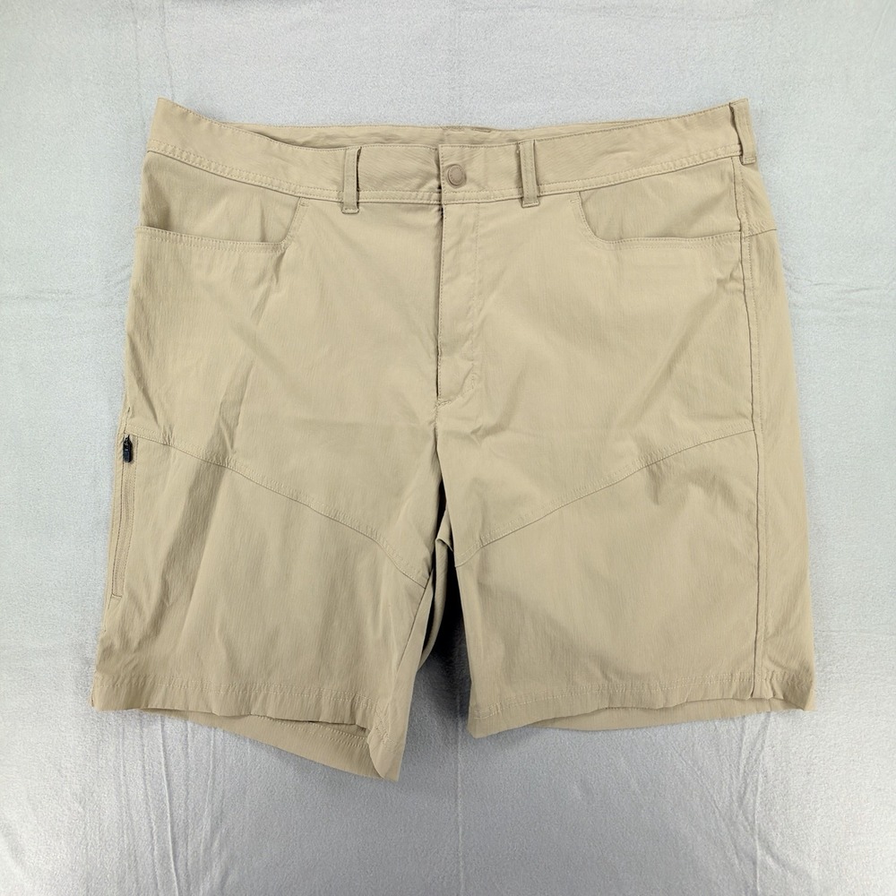 Mountain Hardwear Shorts Mens 40 Brown Nylon Ripstop Hiking Outdoor Lightweight